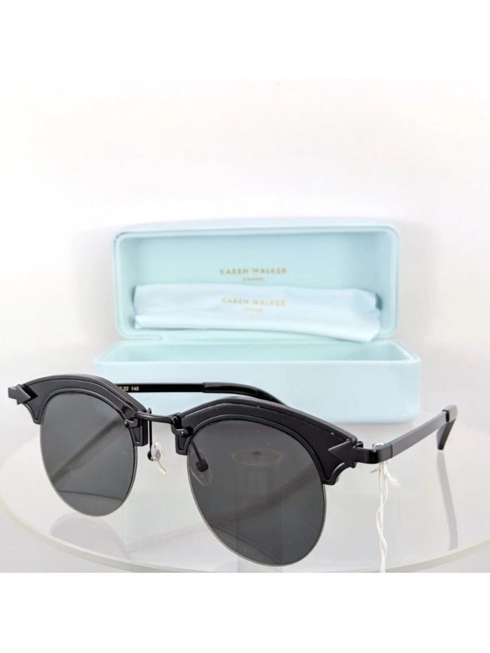 Karen Walker Black Round Sunglasses